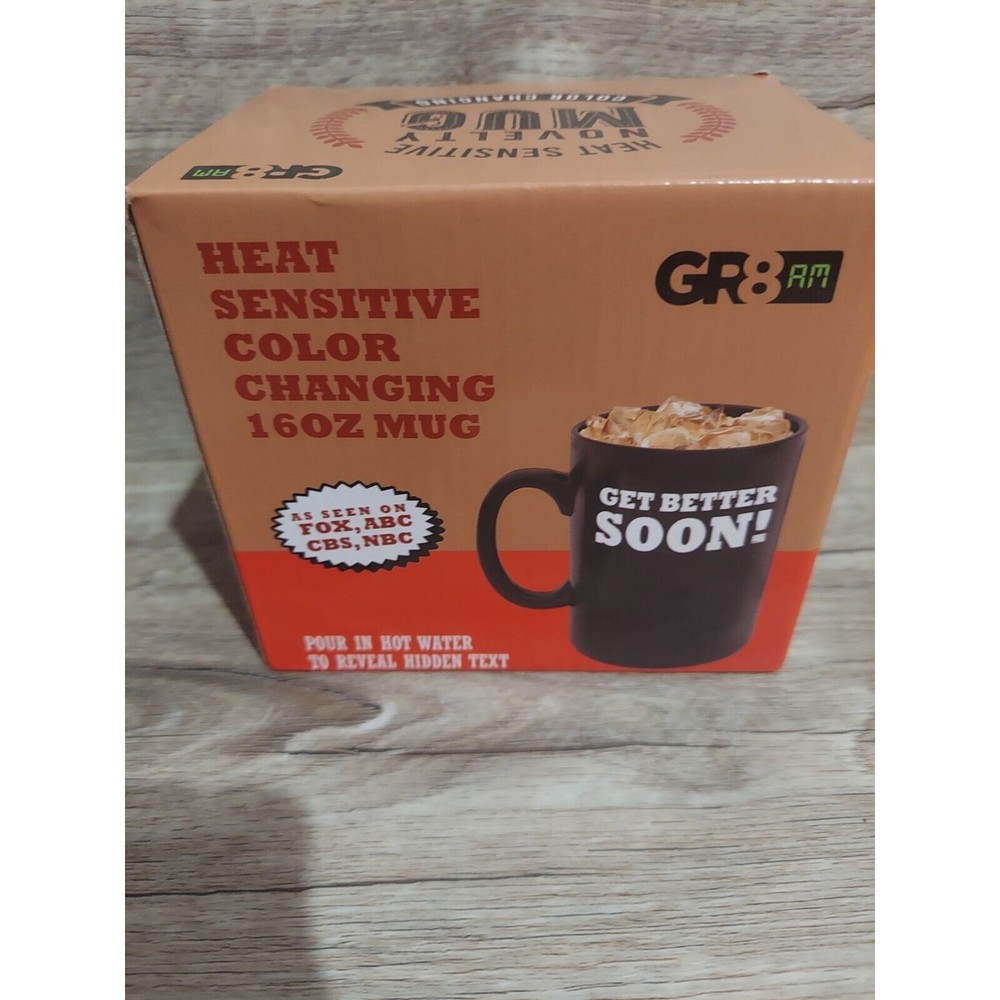 Heat Sensitive Color Changing 16 Oz Mug Get Better Soon